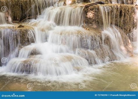 Close Up Multiple Layer Waterfall Stock Photo Image Of Creek Forest