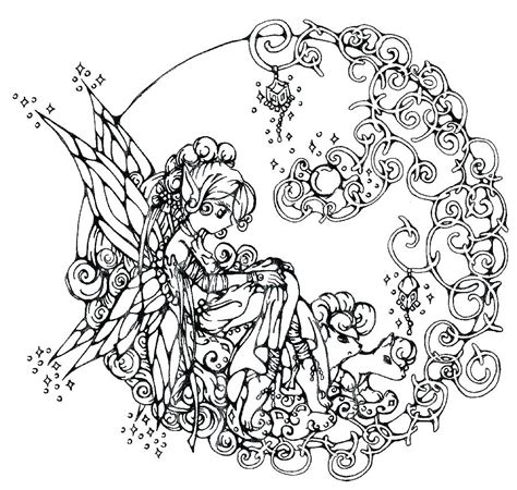 Coloring Pages Gothic Fairies At Free Printable