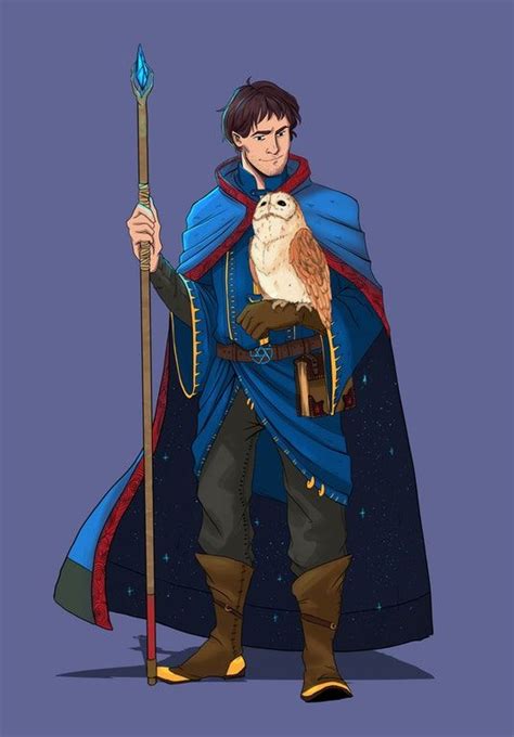 Art Commission Of The Human Wizard Martin Dnd Dungeons And