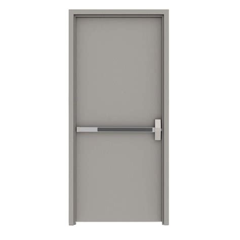 Lif Industries 36 In X 84 In Gray Flush Exit Left Hand Fire Proof