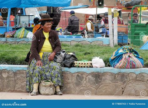 Traditional Quechua Woman In Bolivia Editorial Stock Photo Image Of