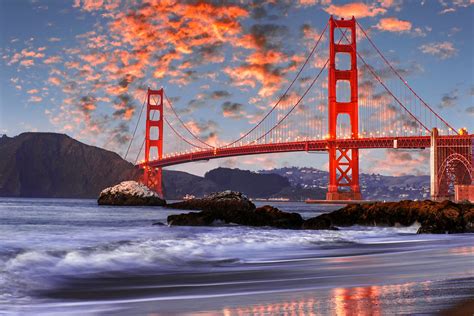 sunset at golden gate bridge from baker beach dsc0513 flickr