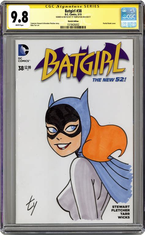 2015 Dc Batgirl 40 Movie Poster Purple Rain Variant Cover Cgc 98