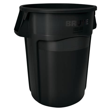 Rubbermaid 1867531 32 Gallon Brute Trash Can Plastic Round Food Rated