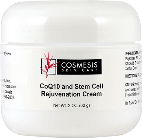 Cosmesis Coq10 And Stem Cell Rejuvenation Cream 2 Oz Life Extension