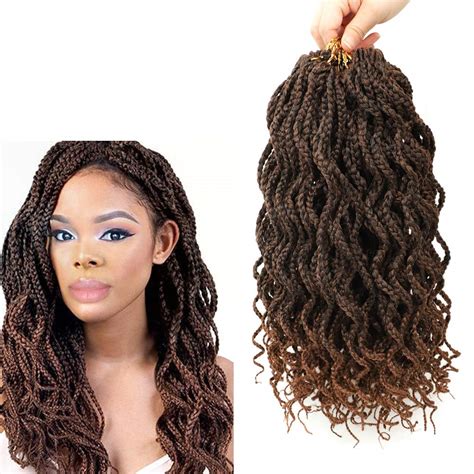 Buy Goddess Box Braids Crochet Braids Hair With Full Curly Braids