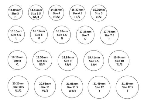 Ring Size Chart To Scale Tyello Com