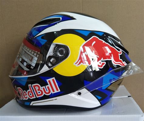 Full Face Red Bull Helmet With Big Tail 2020