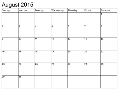 Printable Calendar 8 X 11 Free Calendar Template
