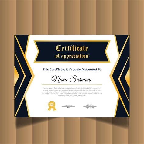 Modern Creative Certificate Of Appreciation Certificate Design