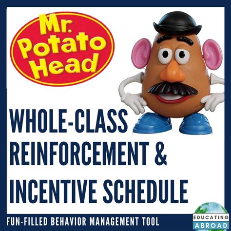 Mr Potato Head Whole Class Reinforcement And Incentive Schedule No