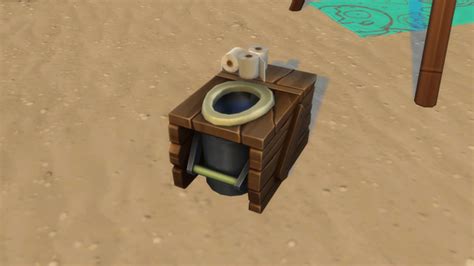 Rustic Wooden Toilet Updated Eco Lifestyle Patreon Sims Sims