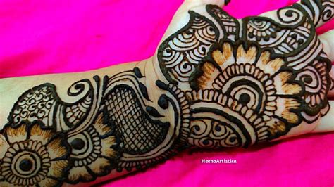Stylish Indo Arabic Mehndi Design Front Hand Indo Arabic Mehndi