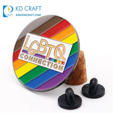 Manufacturer Bulk Cheap No Minimum Metal Colorful Wholesale Gay Pride