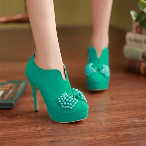 Adorable Bow Embellished High Heels Fashion Shoes On Luulla