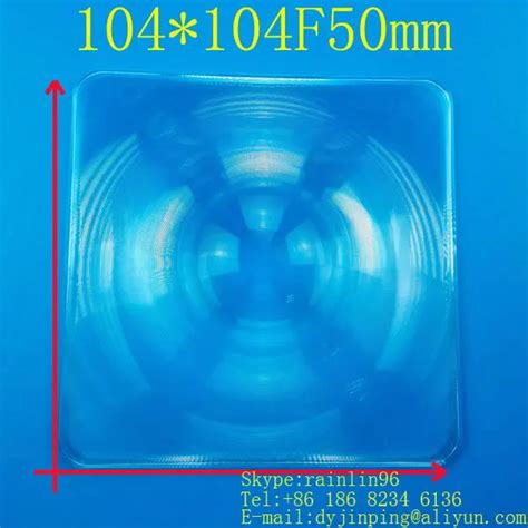 104104mm Square Fresnel Lens Focal Length 50mmconcentrated