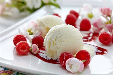 Download Raspberry Dessert Food Ice Cream 4k Ultra Hd Wallpaper