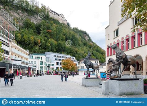 Urban Street Views in Downtown Vaduz, the Capital City of Liechtenstein ...