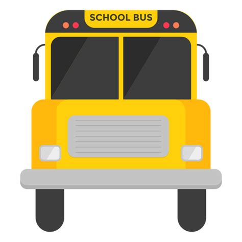 School Bus Front View Illustration Transparent Png And Svg Vector File