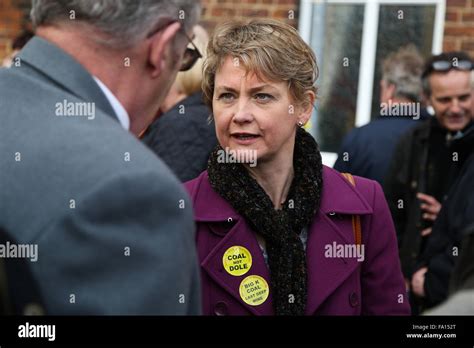 labour mp yvette cooper in knottingley west yorkshire for a march to mark the closure of the