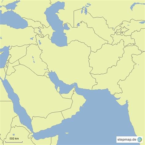 Stepmap Vorderer Orient 2 Landkarte Für Asien