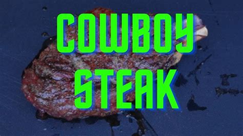 Cowboy Steak In The Traeger Grill Youtube