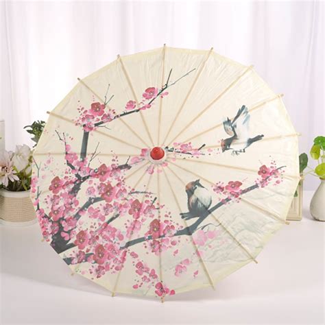 Chinese Silk Cloth Umbrella Classical Style Decorative Umbrella Oil Paper Umbrel Shopee