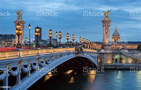 The Most Beautiful Bridge Of Paris Stock Photo - Download Image Now - iStock