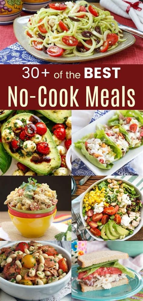 50 No Cook Meals Fast And Easy Recipes For Lunch And Dinner Hot