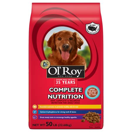 As far as the ingredients are concerned, there are worse dog foods being sold and fed to dogs. Ol' Roy Complete Nutrition Dry Dog Food, 50 lb - BrickSeek