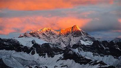 Everest Mount Snow Sunset Mountains Nature Sunsets