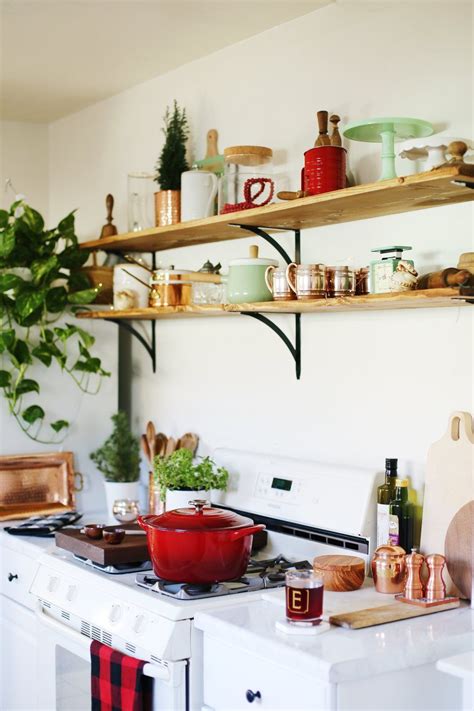 They are 12″ x 1″ x 24″ and 10″ x 1″ x 63″. Open Kitchen Shelves for under $100 - College Housewife ...