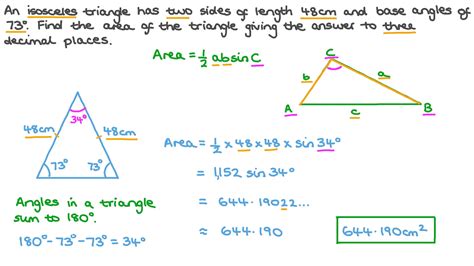 Isosceles Triangle Formula Sides