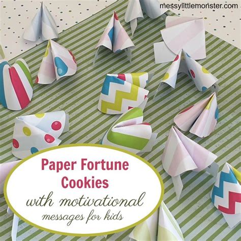 Paper Fortune Cookies For Kids In 2020 Paper Crafts For Kids Fortune