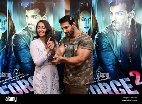 Bollywood Actors John Abraham And Sonakshi Sinha During The Trailer