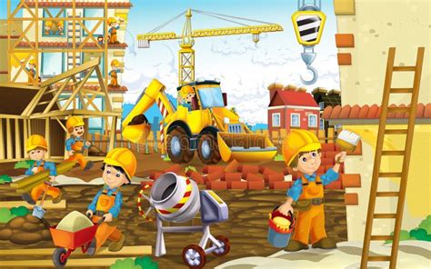 Construction Kids Cartoon