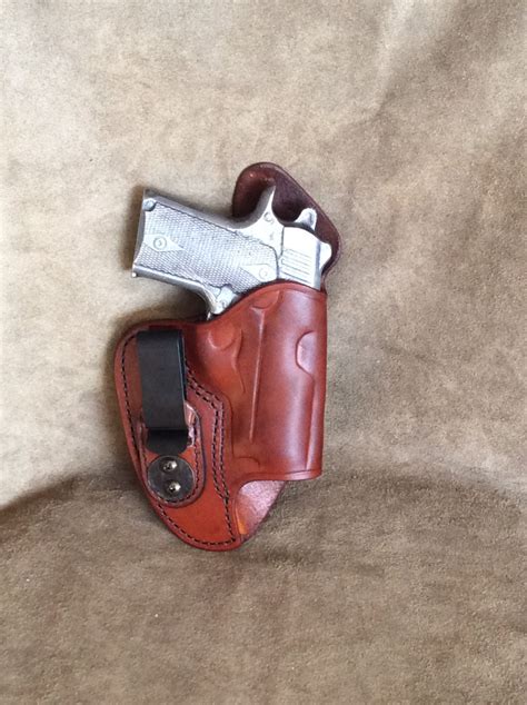 Kimber Micro 9 IWB Concealed Tuckable Leather Holster W Sweat Etsy