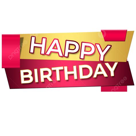 Golden Wish You Happy Birthday Banner Birthday Golden Banner Png