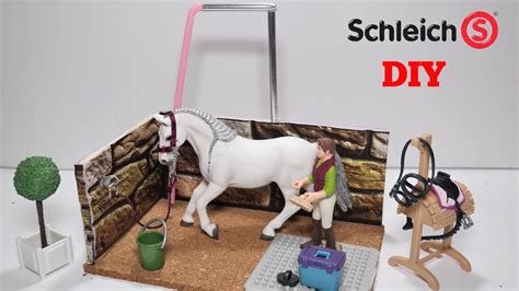 Schleich Horse Wash Stall Diy Schleich Horse Wash Area Diy Youtube