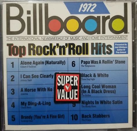 Billboard Top Hits 1972 Various 1972 Billboard Top Rock N Roll