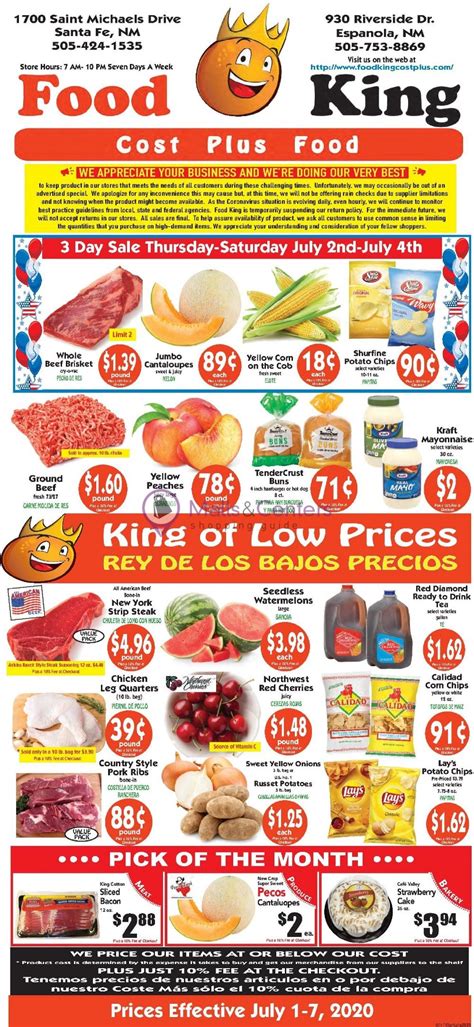 Check spelling or type a new query. Food King Cost Plus Food Weekly ad valid from 07/01/2020 ...
