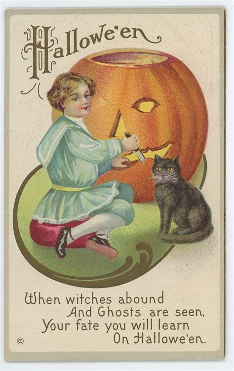 Vintage Halloween Postcard Halloween Images Vintage Halloween
