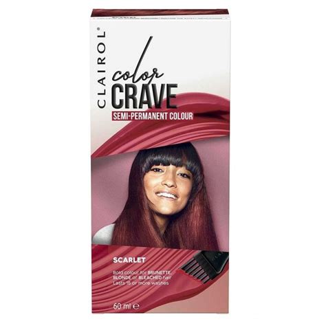 Clairol Color Crave Semi Permanent Hair Colour 15 Washes 60ml Scarlet