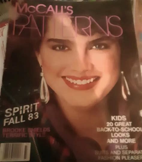 Vintage Mccalls Patterns Magazine Fall 1983 Brooke Shields Cvr 3700