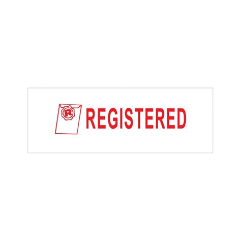 Registered Stock Stamp 4911177 38x14mm Rubber Stamps Online Singapore
