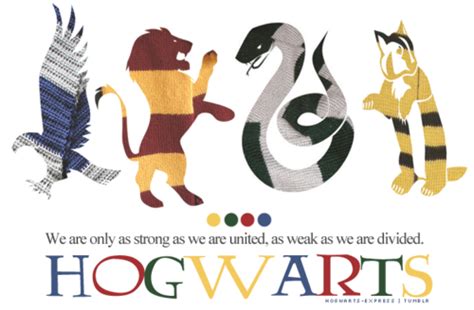 Hogwarts House Mascots Poster Harry Potter Books Harry Potter Love