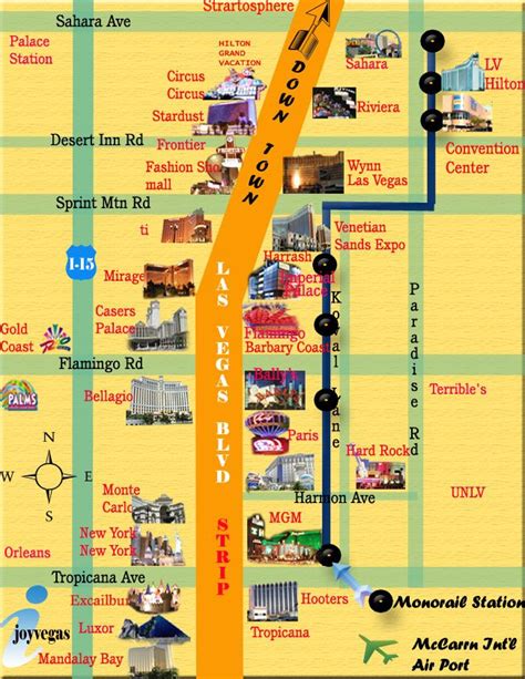 Printable Las Vegas Strip Map Printable World Holiday