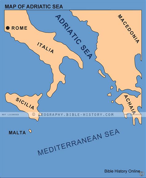 Map Of Adriatic Sea Bible History