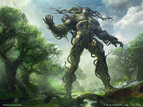Forest God By Artozi On Deviantart Fantasy Monster Forest Creatures