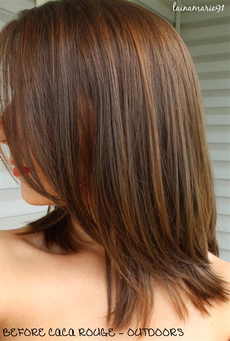 Lainamarie91 Lush Caca Rouge Henna Hair Dye Before
